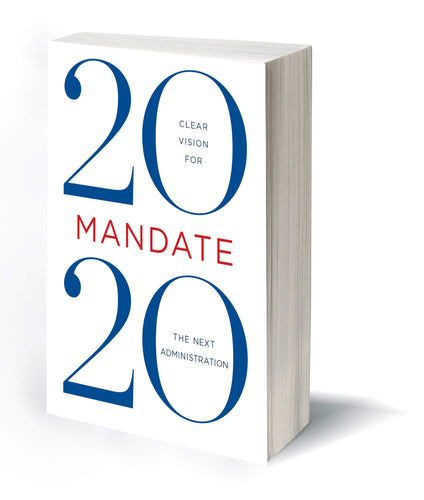 Mandate for Leadership 2020 (Hard Cover)